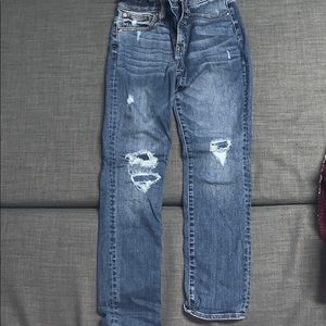 J. Crew Vintage Straight Ripped Mom Jeans